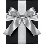 Double Face Satin Ribbon, Silver, Waste Not Paper
